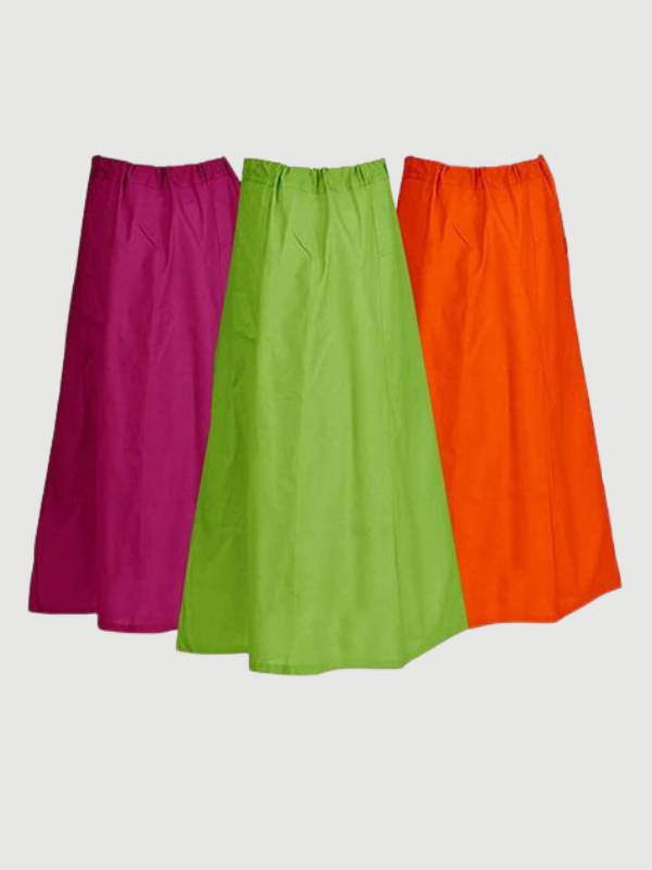 Sri Radhikka Silks Women's Cotton Inskirt Saree Petticoat